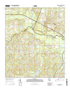 Colemans Lake Georgia Current topographic map, 1:24000 scale, 7.5 X 7.5 Minute, Year 2014