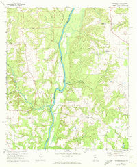 Columbia NE Georgia Historical topographic map, 1:24000 scale, 7.5 X 7.5 Minute, Year 1970