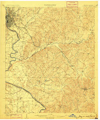 Columbus Georgia Historical topographic map, 1:62500 scale, 15 X 15 Minute, Year 1908