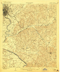 Columbus Georgia Historical topographic map, 1:62500 scale, 15 X 15 Minute, Year 1908