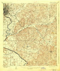 Columbus Georgia Historical topographic map, 1:62500 scale, 15 X 15 Minute, Year 1908