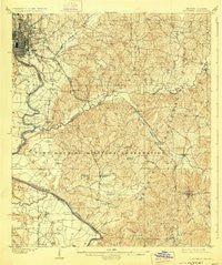 Columbus Georgia Historical topographic map, 1:62500 scale, 15 X 15 Minute, Year 1908