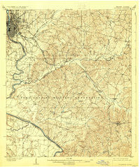 Columbus Georgia Historical topographic map, 1:62500 scale, 15 X 15 Minute, Year 1908