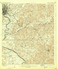 Columbus Georgia Historical topographic map, 1:62500 scale, 15 X 15 Minute, Year 1908