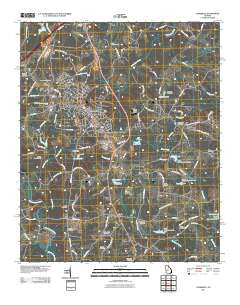 Commerce Georgia Historical topographic map, 1:24000 scale, 7.5 X 7.5 Minute, Year 2011