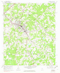 Commerce Georgia Historical topographic map, 1:24000 scale, 7.5 X 7.5 Minute, Year 1964