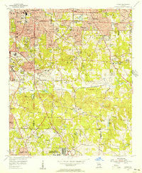 Conley Georgia Historical topographic map, 1:24000 scale, 7.5 X 7.5 Minute, Year 1954