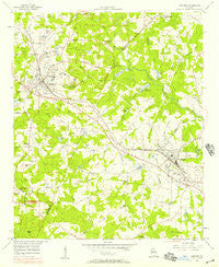 Conyers Georgia Historical topographic map, 1:24000 scale, 7.5 X 7.5 Minute, Year 1956