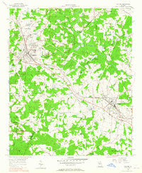 Conyers Georgia Historical topographic map, 1:24000 scale, 7.5 X 7.5 Minute, Year 1956