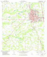 Cordele Georgia Historical topographic map, 1:24000 scale, 7.5 X 7.5 Minute, Year 1977