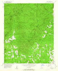 Cowrock Georgia Historical topographic map, 1:24000 scale, 7.5 X 7.5 Minute, Year 1950