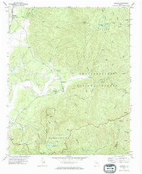 Crandall Georgia Historical topographic map, 1:24000 scale, 7.5 X 7.5 Minute, Year 1971