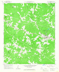 Crawfordville Georgia Historical topographic map, 1:24000 scale, 7.5 X 7.5 Minute, Year 1966