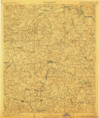 Crawfordville Georgia Historical topographic map, 1:125000 scale, 30 X 30 Minute, Year 1906