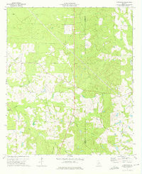 Cuffietown Georgia Historical topographic map, 1:24000 scale, 7.5 X 7.5 Minute, Year 1972