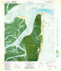 Cumberland Island North Georgia Historical topographic map, 1:24000 scale, 7.5 X 7.5 Minute, Year 1979