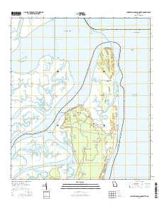 Cumberland Island North Georgia Current topographic map, 1:24000 scale, 7.5 X 7.5 Minute, Year 2014