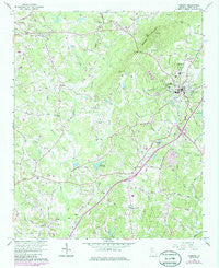 Cumming Georgia Historical topographic map, 1:24000 scale, 7.5 X 7.5 Minute, Year 1964