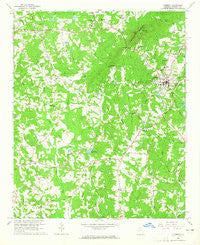 Cumming Georgia Historical topographic map, 1:24000 scale, 7.5 X 7.5 Minute, Year 1964