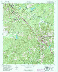 Cusseta Georgia Historical topographic map, 1:24000 scale, 7.5 X 7.5 Minute, Year 1955