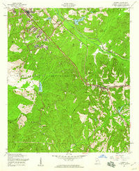 Cusseta Georgia Historical topographic map, 1:24000 scale, 7.5 X 7.5 Minute, Year 1955
