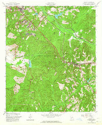 Cusseta Georgia Historical topographic map, 1:24000 scale, 7.5 X 7.5 Minute, Year 1955