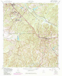 Cusseta Georgia Historical topographic map, 1:24000 scale, 7.5 X 7.5 Minute, Year 1955