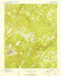 Dahlonega Georgia Historical topographic map, 1:24000 scale, 7.5 X 7.5 Minute, Year 1951