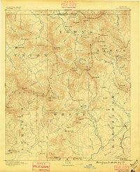 Dahlonega Georgia Historical topographic map, 1:125000 scale, 30 X 30 Minute, Year 1896