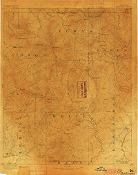 Dahlonega Georgia Historical topographic map, 1:125000 scale, 30 X 30 Minute, Year 1892