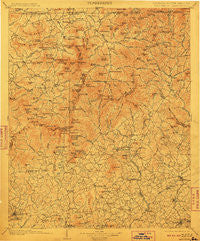 Dahlonega Georgia Historical topographic map, 1:125000 scale, 30 X 30 Minute, Year 1903