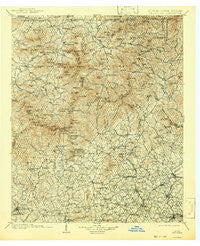 Dahlonega Georgia Historical topographic map, 1:125000 scale, 30 X 30 Minute, Year 1903