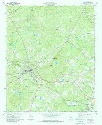 Dallas Georgia Historical topographic map, 1:24000 scale, 7.5 X 7.5 Minute, Year 1973