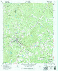 Dallas Georgia Historical topographic map, 1:24000 scale, 7.5 X 7.5 Minute, Year 1973