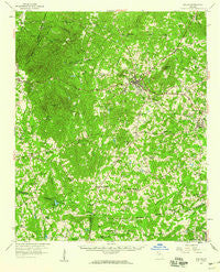Dallas Georgia Historical topographic map, 1:62500 scale, 15 X 15 Minute, Year 1958