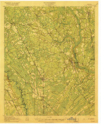 Dalton Georgia Historical topographic map, 1:62500 scale, 15 X 15 Minute, Year 1919