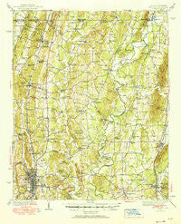 Dalton Georgia Historical topographic map, 1:62500 scale, 15 X 15 Minute, Year 1938