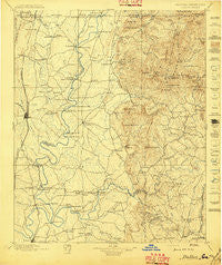 Dalton Georgia Historical topographic map, 1:125000 scale, 30 X 30 Minute, Year 1897