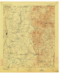 Dalton Georgia Historical topographic map, 1:125000 scale, 30 X 30 Minute, Year 1897