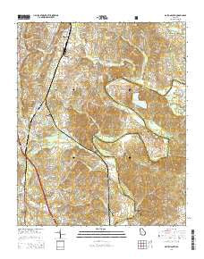 Dalton South Georgia Current topographic map, 1:24000 scale, 7.5 X 7.5 Minute, Year 2014
