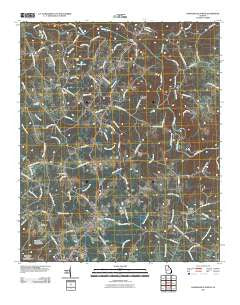 Danielsville North Georgia Historical topographic map, 1:24000 scale, 7.5 X 7.5 Minute, Year 2011