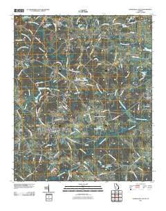 Danielsville South Georgia Historical topographic map, 1:24000 scale, 7.5 X 7.5 Minute, Year 2011