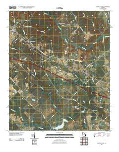 Danville East Georgia Historical topographic map, 1:24000 scale, 7.5 X 7.5 Minute, Year 2011