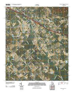 Danville West Georgia Historical topographic map, 1:24000 scale, 7.5 X 7.5 Minute, Year 2011