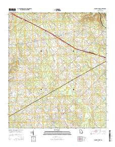 Danville West Georgia Current topographic map, 1:24000 scale, 7.5 X 7.5 Minute, Year 2014