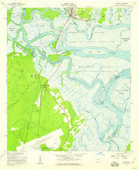 Darien Georgia Historical topographic map, 1:24000 scale, 7.5 X 7.5 Minute, Year 1956