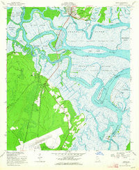 Darien Georgia Historical topographic map, 1:24000 scale, 7.5 X 7.5 Minute, Year 1956