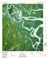 Darien Georgia Historical topographic map, 1:24000 scale, 7.5 X 7.5 Minute, Year 1979