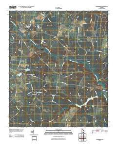 Davisboro Georgia Historical topographic map, 1:24000 scale, 7.5 X 7.5 Minute, Year 2011