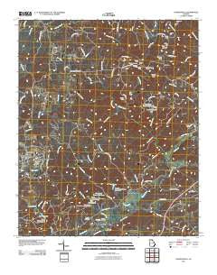 Dawsonville Georgia Historical topographic map, 1:24000 scale, 7.5 X 7.5 Minute, Year 2011